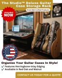 Deluxe Guitar Case Storage Rack - 1