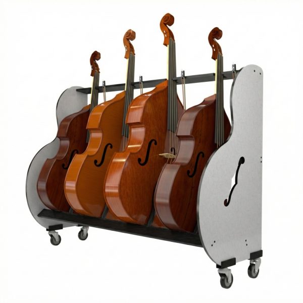 The Band Room#x2122 Double Bass Storage Rack for Music Teachers