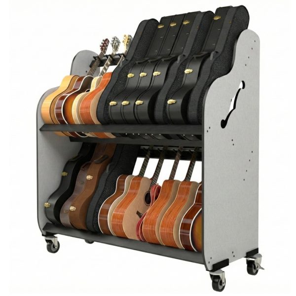 The Band Room#x2122 Guitar Storage Rack for Music Teachers